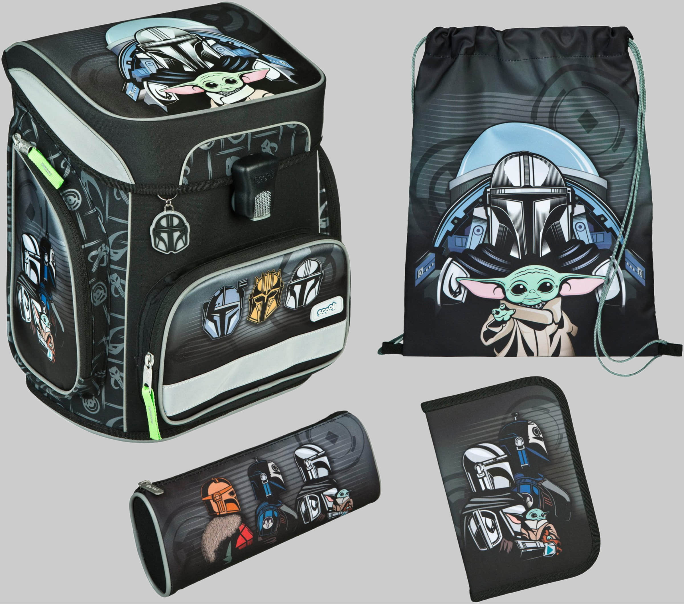 Scooli EasyFit Schulranzen-Set Dreamland (5-tlg) Star Wars II Spielzeug Scooli