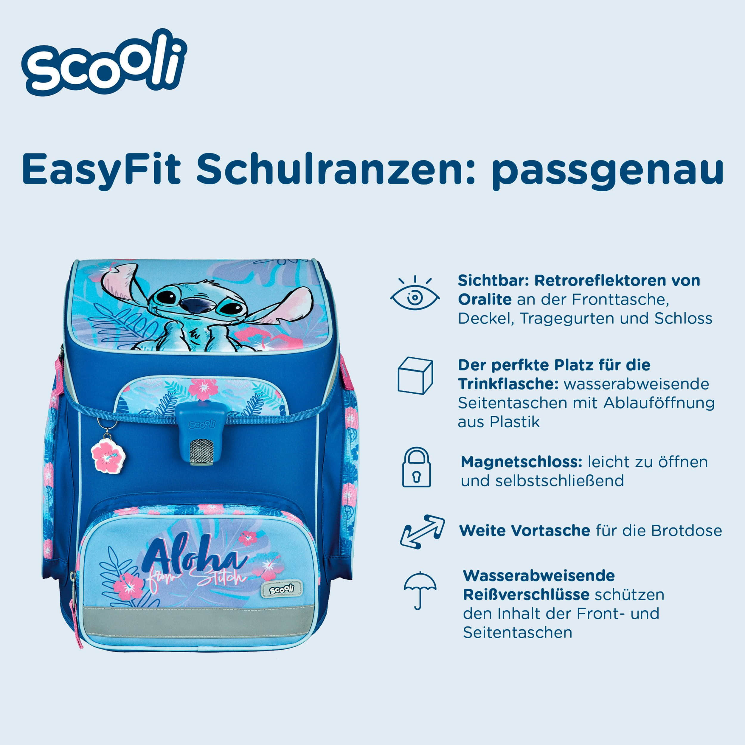 Scooli Scooli EasyFit Schulranzen-Set Dreamland (5-tlg) Stitch Spielzeug