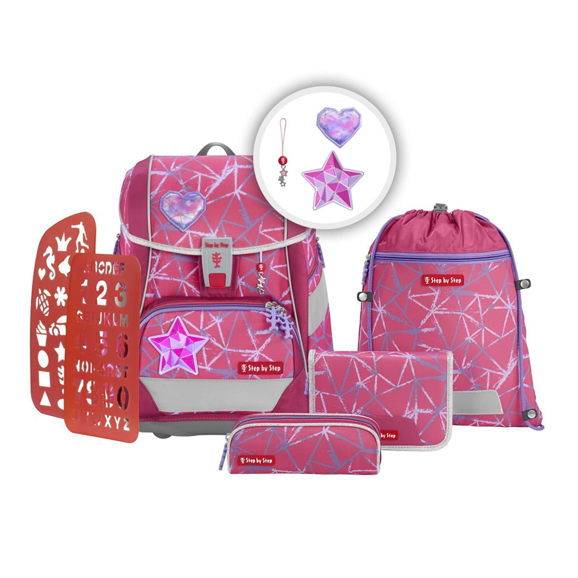 Step by Step Step by Step Schulranzen 2IN1 PLUS, 6-teilig (5-tlg) Star Stella Spielzeug