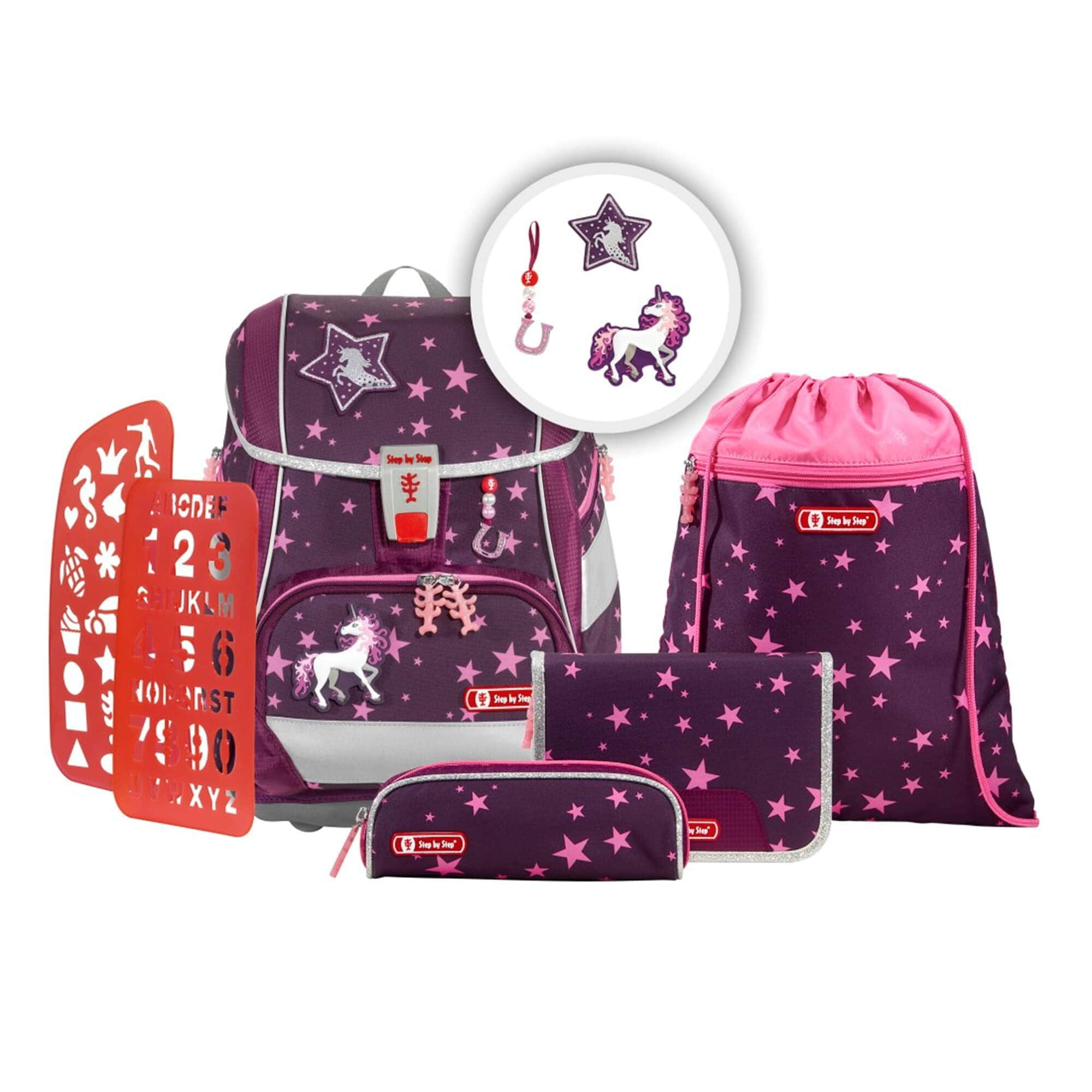 Step by Step Step by Step Schulranzen 2IN1 PLUS, 6-teilig (5-tlg) Unicorn Nu Spielzeug