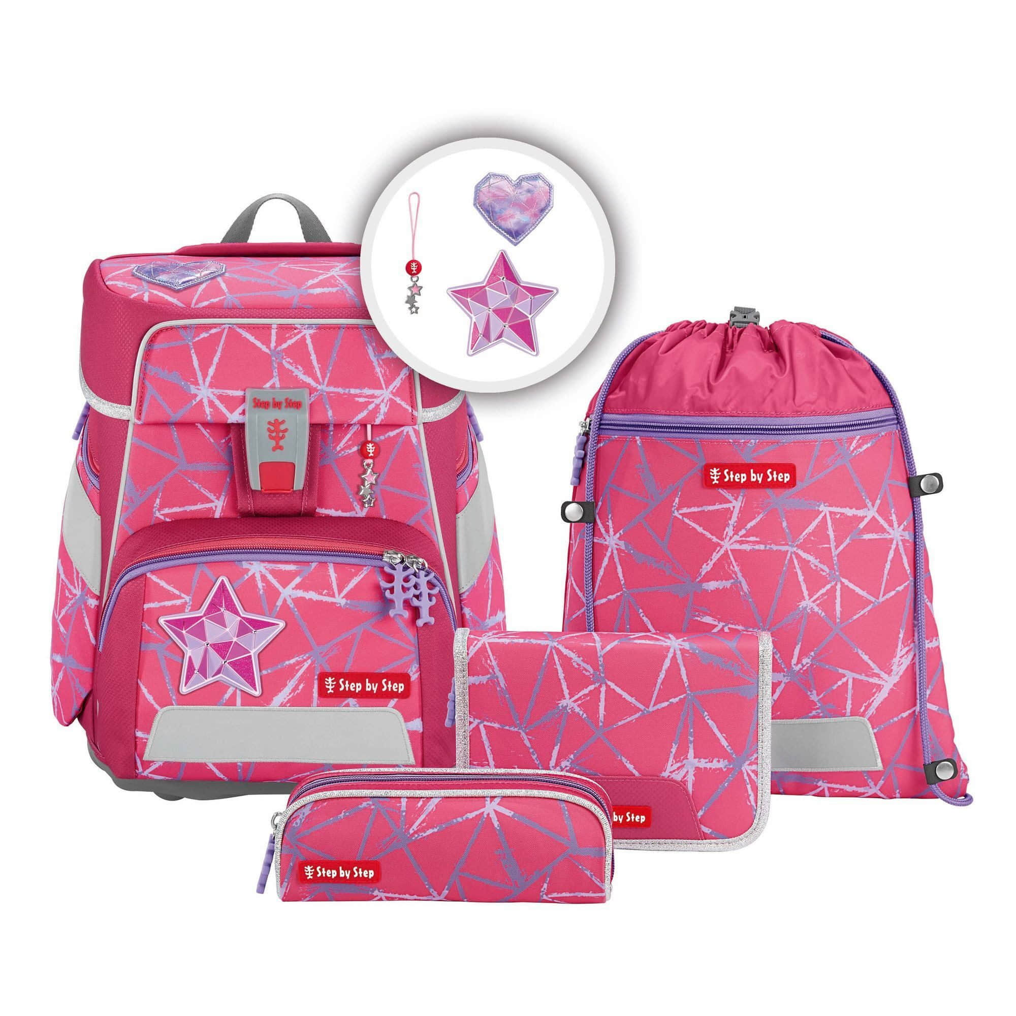 Step by Step Space School Bag Set (5-Piece) - Grows with Your Child! Star Stella Step by Step Spielzeug