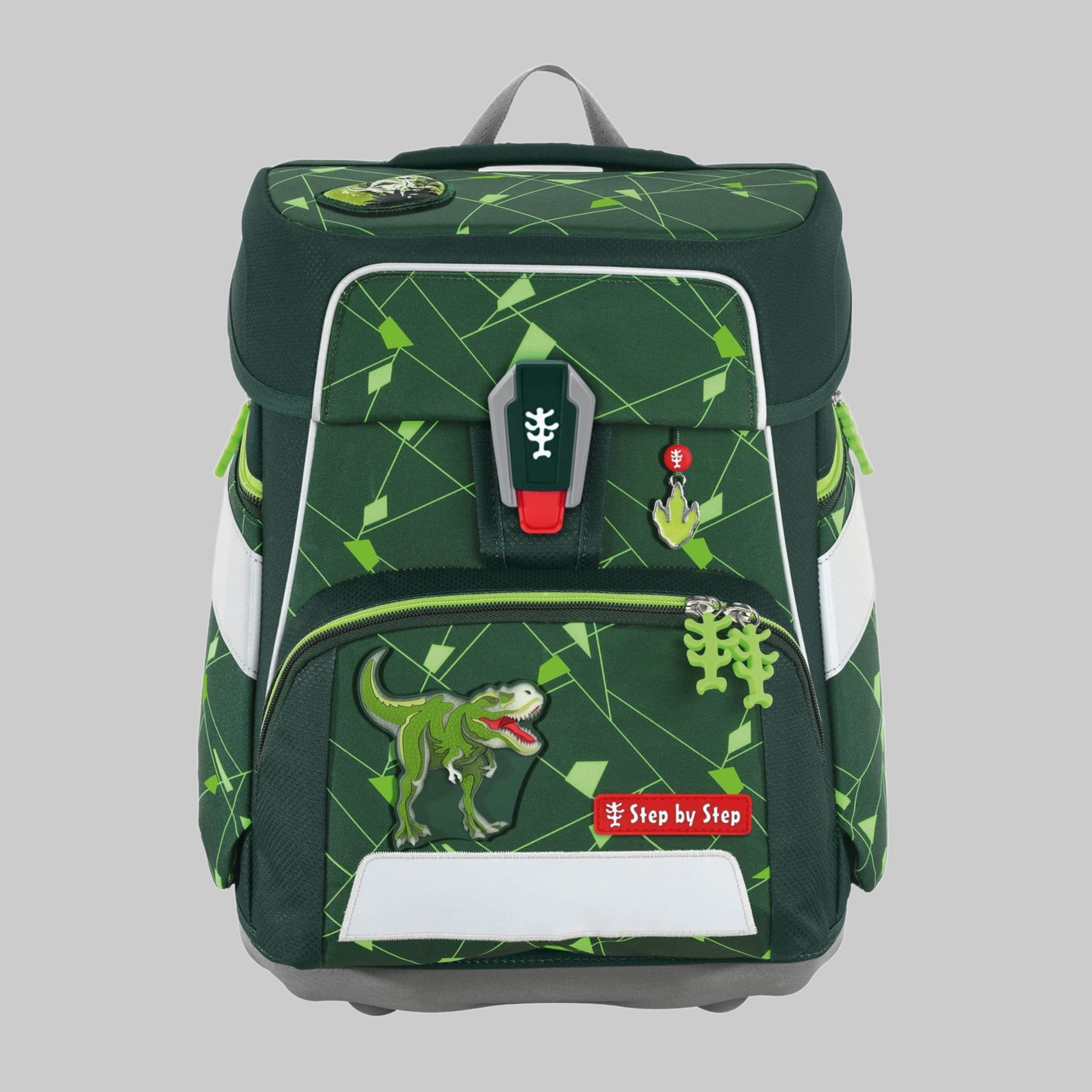 Step by Step Space School Bag Set (5-Piece) - Grows with Your Child! Dino Night Spielzeug Step by Step