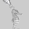 Goldene Hufeisen Sterling Silver Charm - Music & Dance Theme - 925 Silver Bracelet/Necklace Accent silber myToys