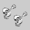Viva-adornos Titanium Stud Earrings - Hypoallergenic & Nickel-Free - Zirconia Accent Silber myToys viva-adorno