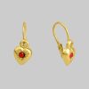 ZeeMe Kids Gold Heart Earrings - 333 Gold Cubic Zirconia myToys Zeeme