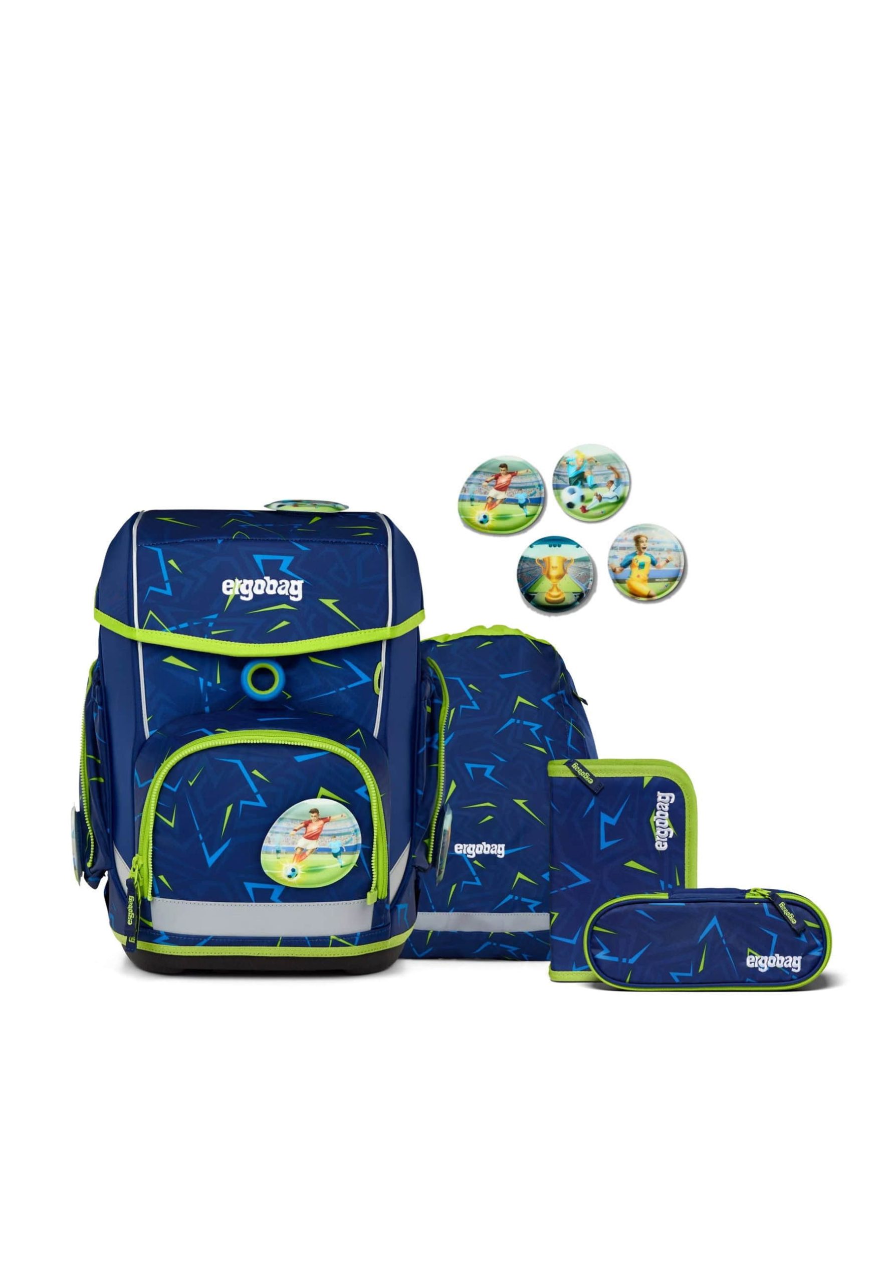 ergobag Spielzeug ergoag cubo School Backpack Set (5-piece, cubo Set) Spitzenrei