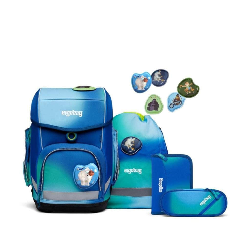 ergobag cubo School Backpack Set (5-Piece) Dschungelf Spielzeug ergobag
