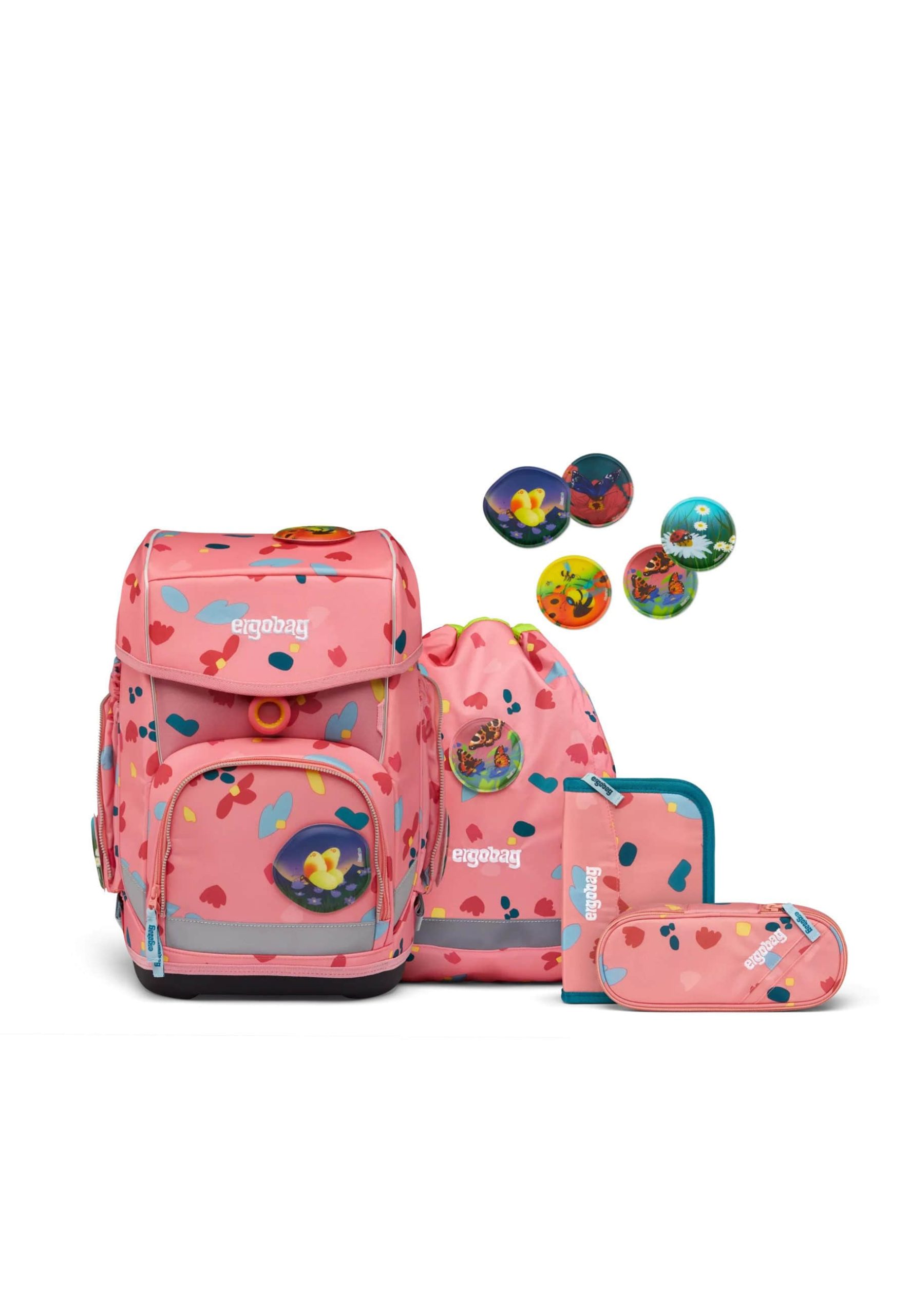 ergobag Spielzeug ergobag cubo School Backpack Set (5-Piece) Zitronenfa