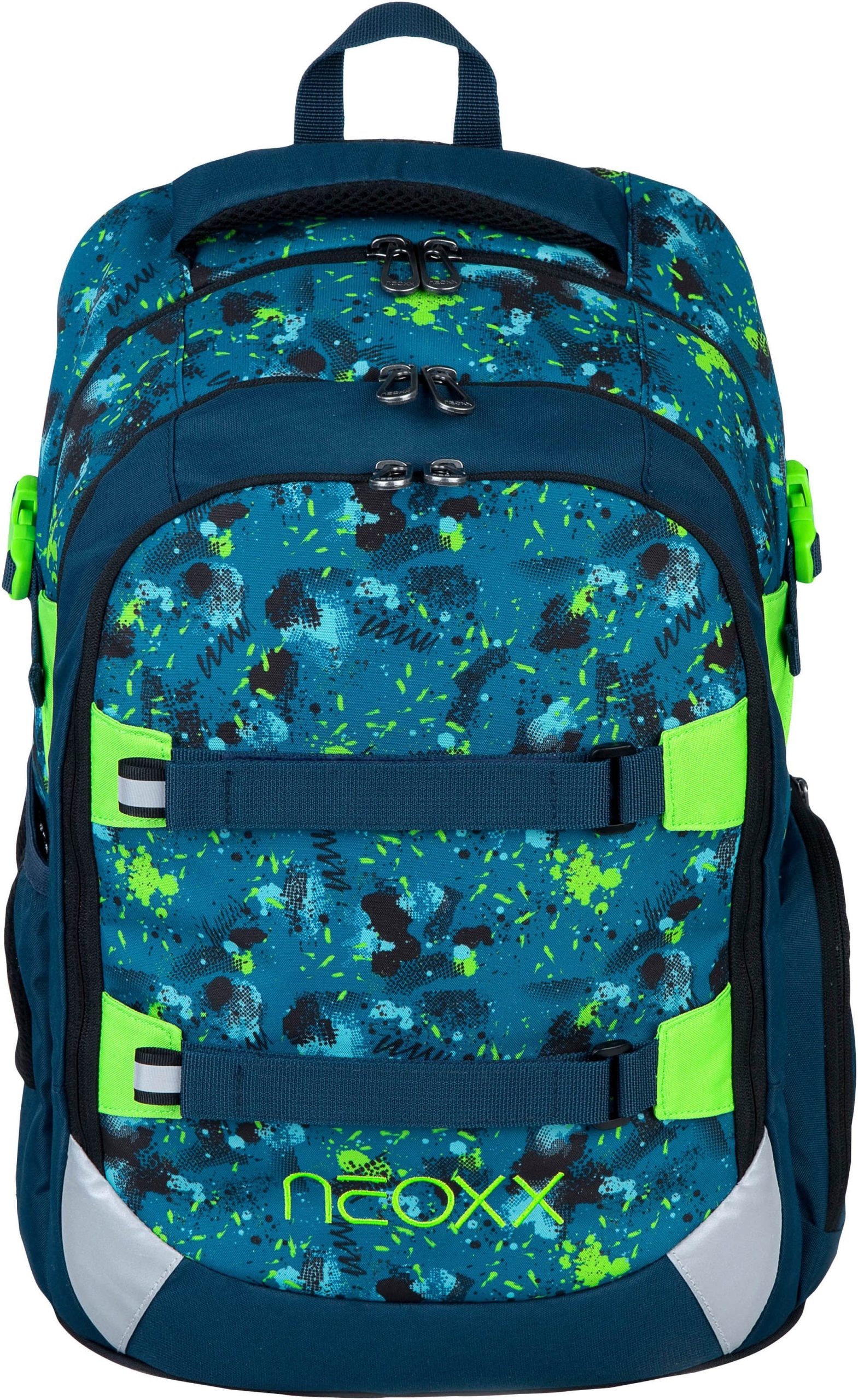 Spielzeug neoxx neoxx Active Pro Schulrucksack, Pixel in my petrol ext
