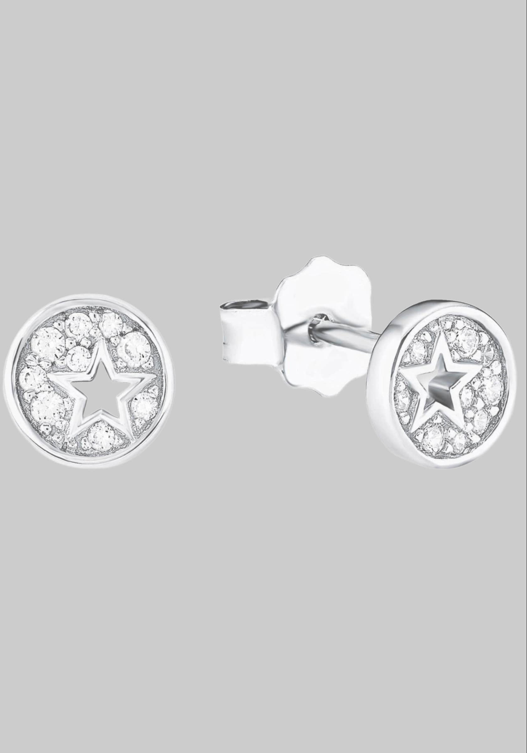 myToys s.Oliver Junior s.Oliver Junior Paar Ohrstecker Sterne, 2036457, 2036458, mit Zirkonia (synth) Silber-925