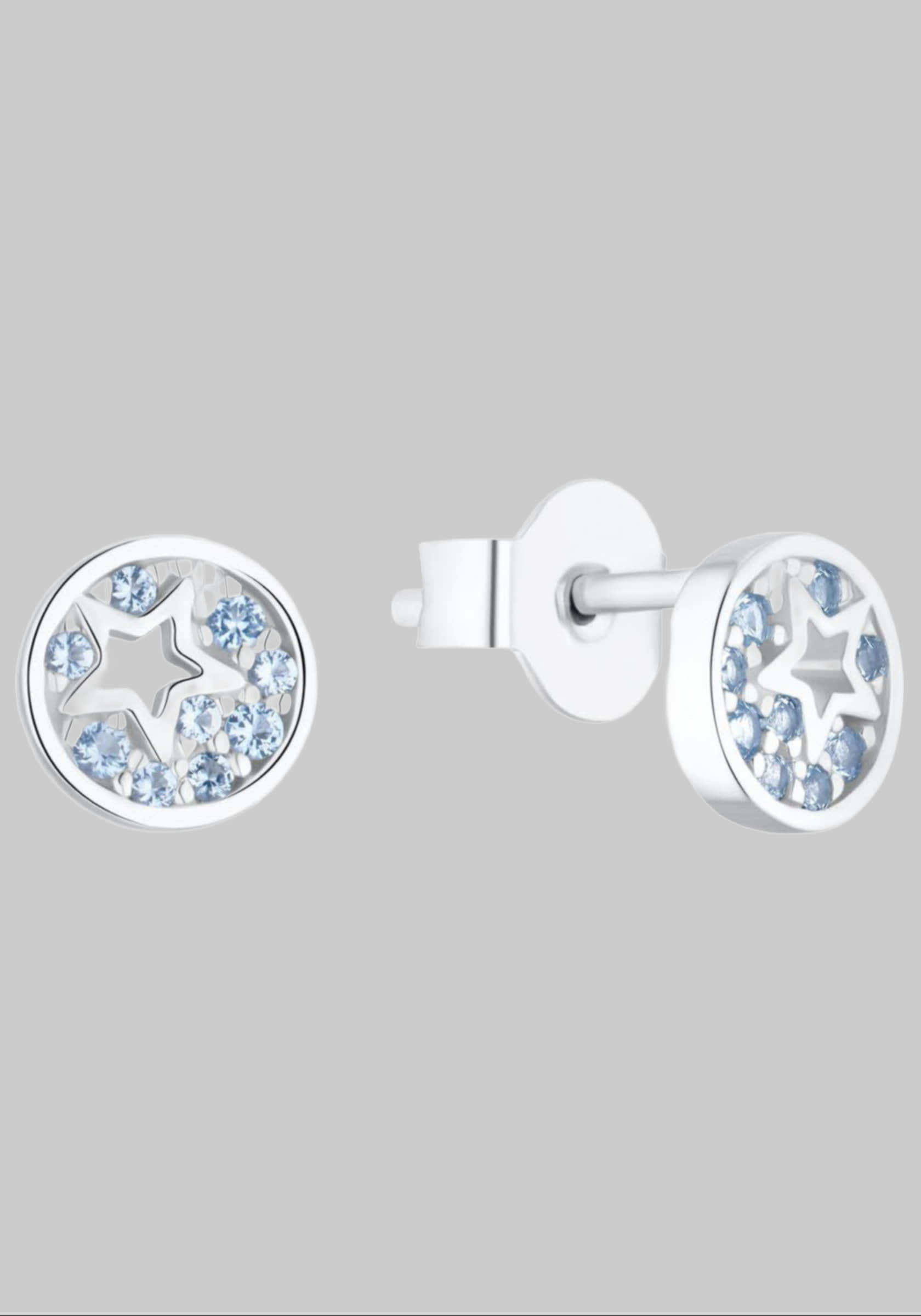 s.Oliver Junior myToys s.Oliver Junior Paar Ohrstecker Sterne, 2036457, 2036458, mit Zirkonia (synth) silberfarb