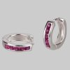 schmuck23 schmuck23 Klappcreolen Ohrringe Creolen 925 Silber Damen Kinder Mädchen Silber/Pink myToys