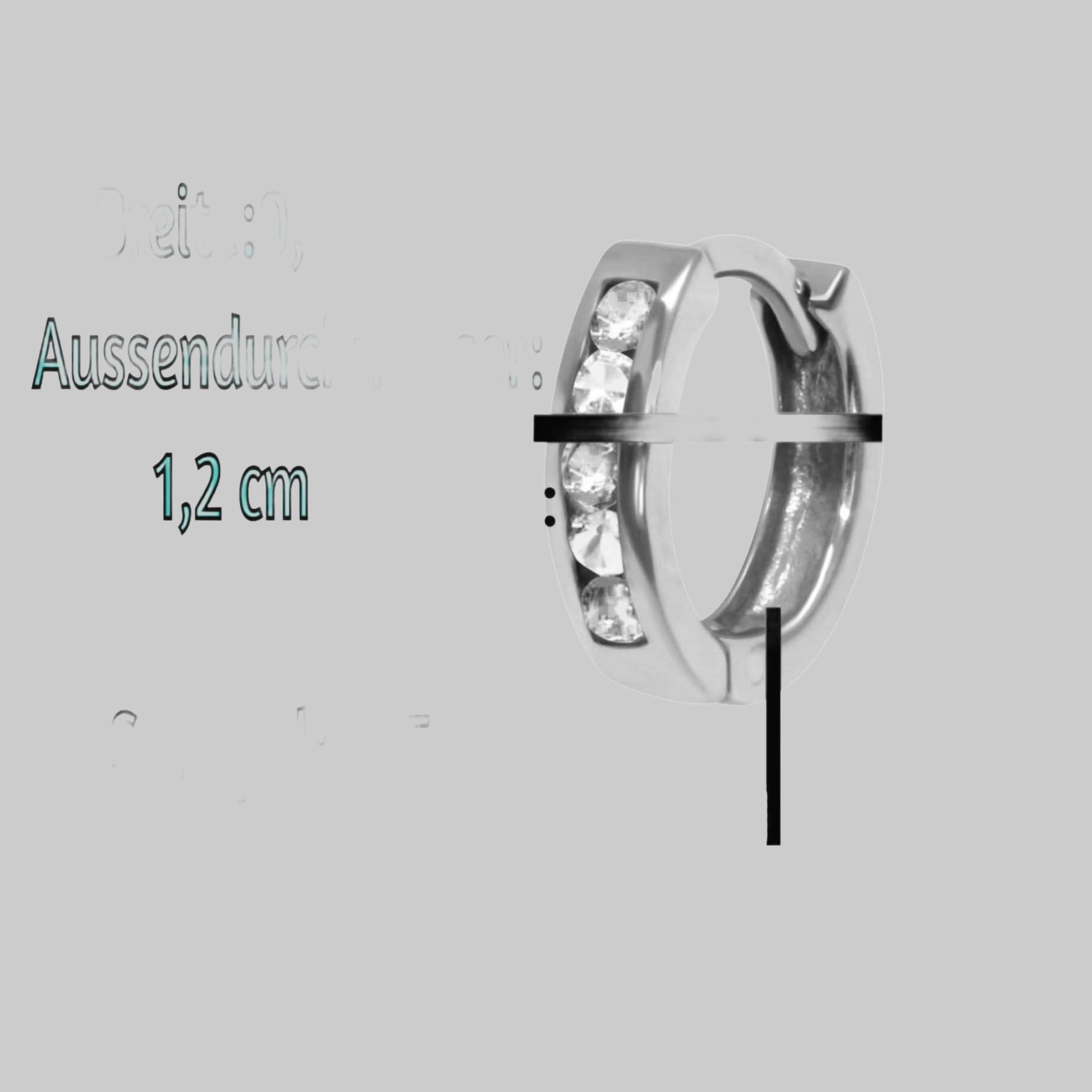 schmuck23 Klappcreolen Ohrringe Creolen 925 Silber Damen Kinder Mädchen Rosegold/K myToys schmuck23